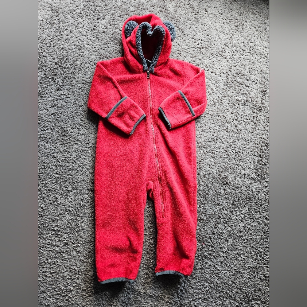 Columbia Baby Buntin - Red With Bear Ears On Hood